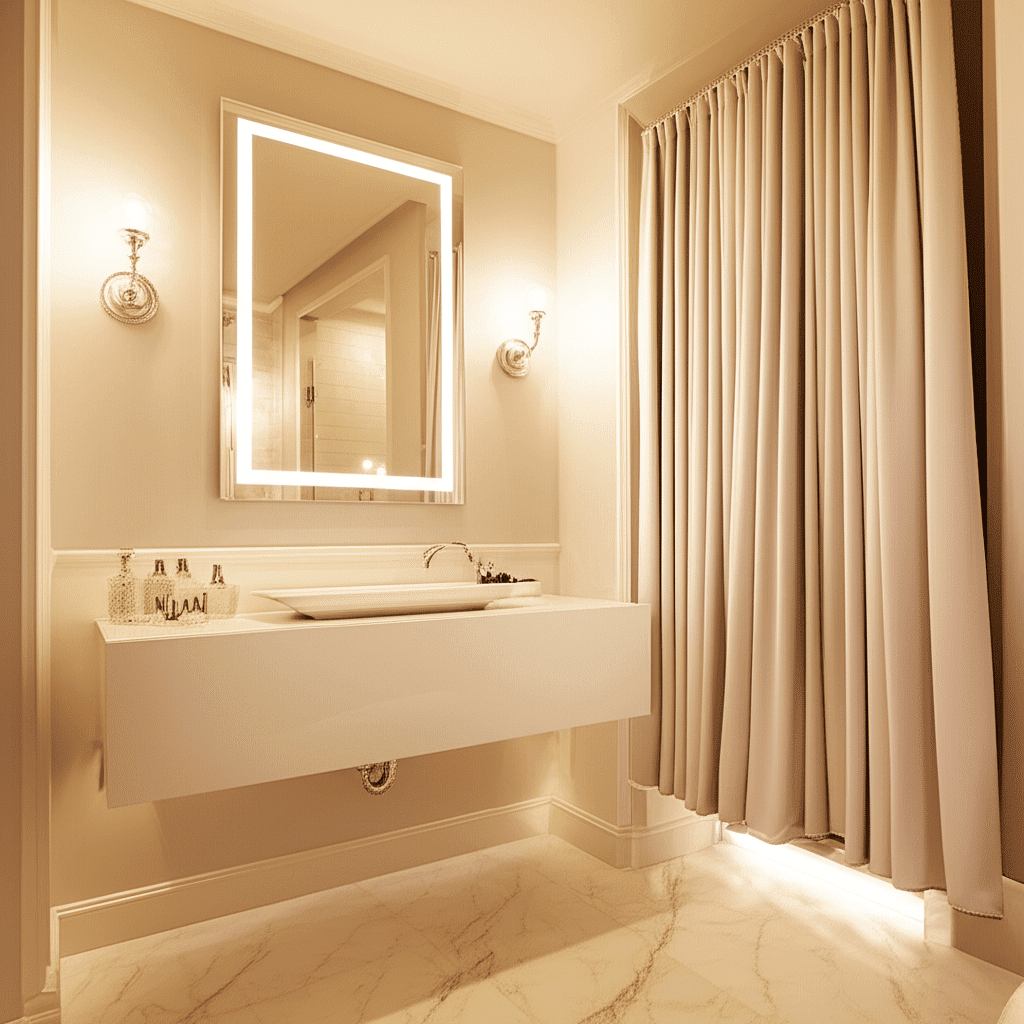 Backlight LED Mirror for bathroom and dining 2 Backlight LED Mirror for bathroom and dining 2