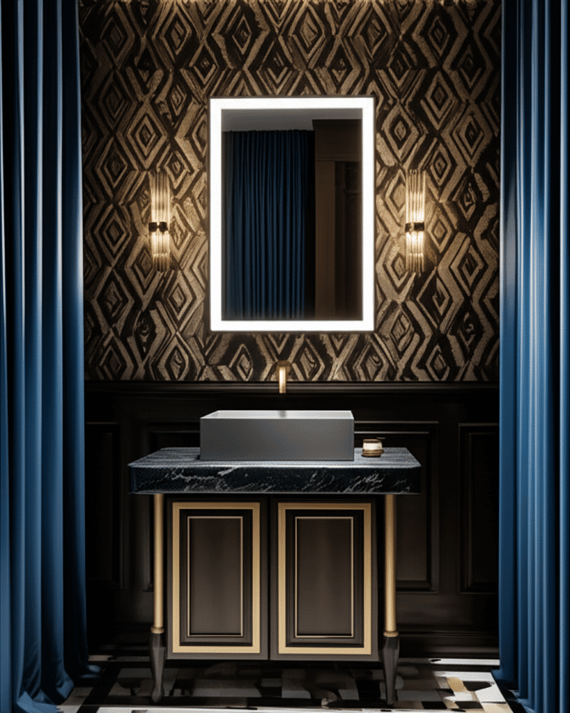 Wall Mounted LED Mirror Storage Cabinet
