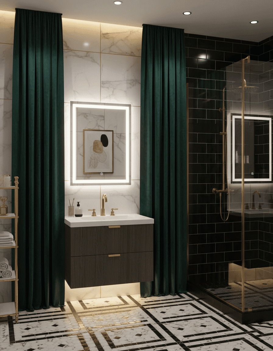 Wall Mounted LED Mirror Storage Cabinet