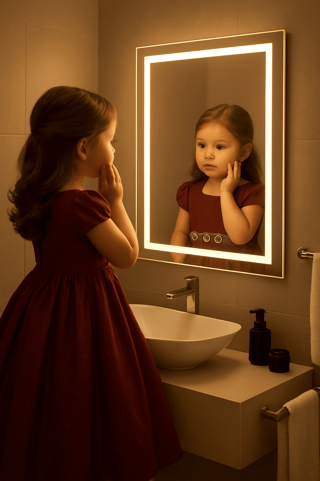 Backlight LED Mirror for bathroom and dining 8 Backlight LED Mirror for bathroom and dining 8