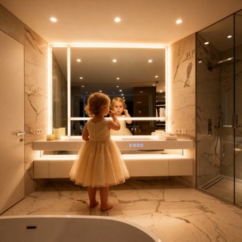 Bathroom Light Mirror – LED Vanity Mirror with Touch Control & Anti-Fog 3