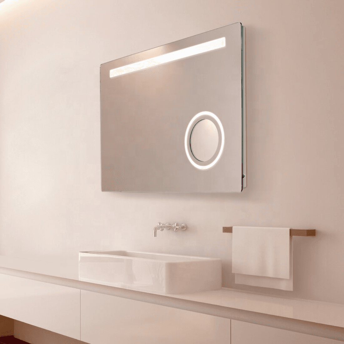 Lighted Bathroom Wall Mounted Mirror