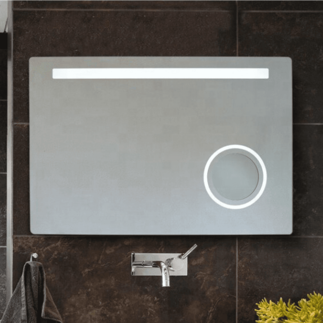 Lighted Bathroom Wall Mounted Mirror