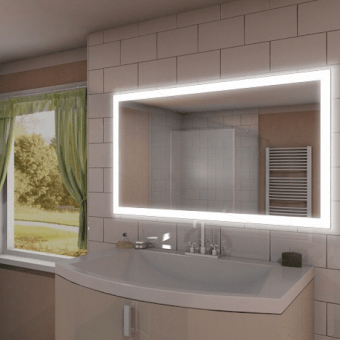 light mirror with touch sensor 500×625 1