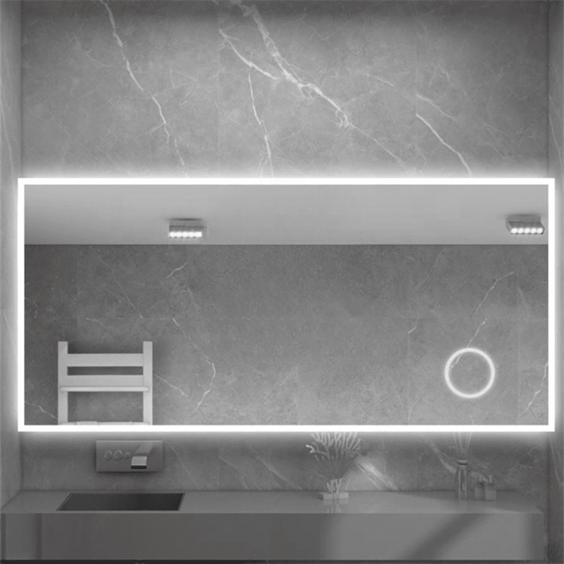 Luxury Hotel Mirror with LED Lighting – Premium Bathroom Mirror for Hospitality