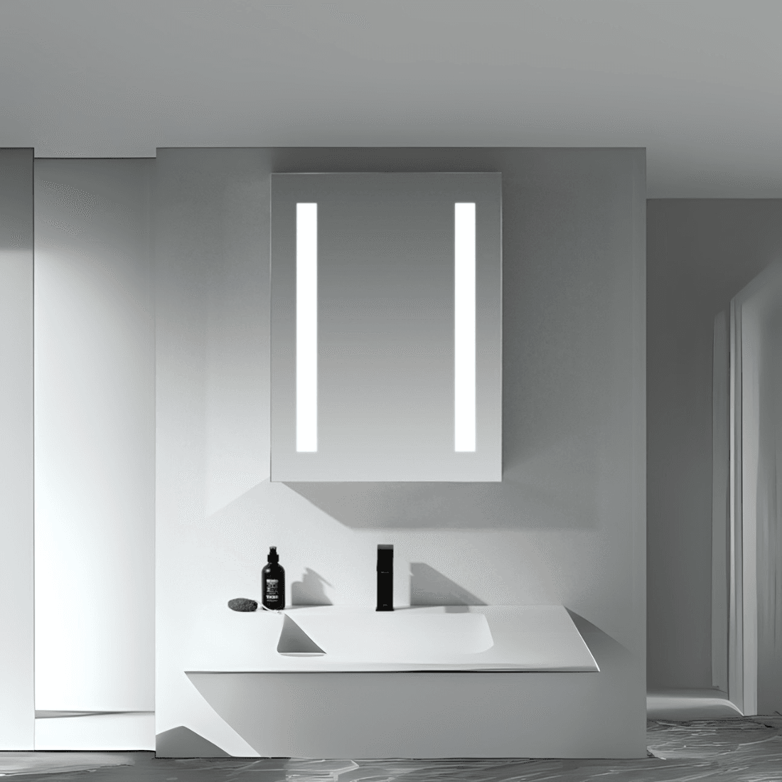 Bathroom LED Light Mirror with Anti-Fog - Modern Touch Sensor Vanity Mirror Bathroom LED Light Mirror with Anti-Fog - Modern Touch Sensor Vanity Mirror