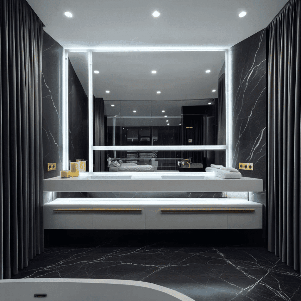Contemporary LED Bathroom Vanity Mirror