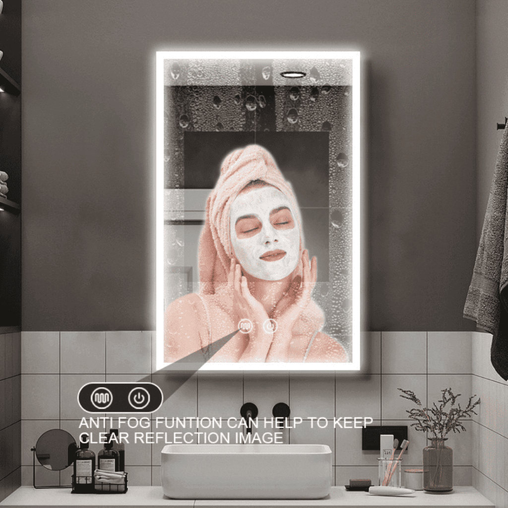 Wall Mounted LED Mirror Storage Cabinet 1