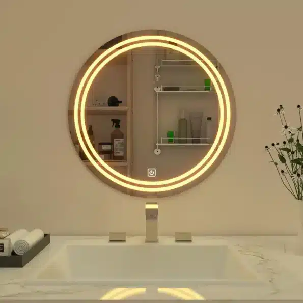 Glasgow Warm White Led Bathroom Mirror