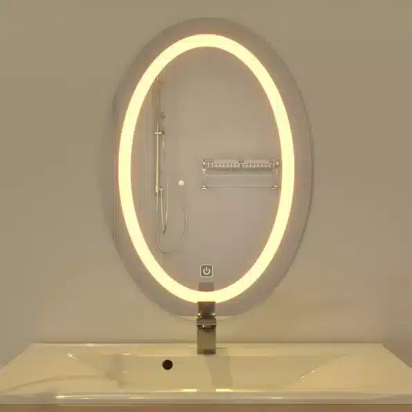 Modern Designed LED Oval Bathroom Mirror