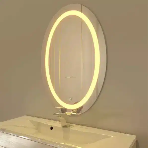 Modern Designed LED Oval Bathroom Mirror1