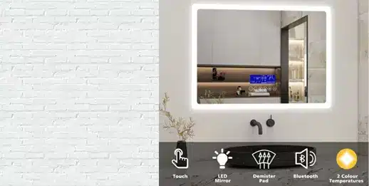 touch sensor led mirror
