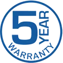 5 YEARS WARRANTY