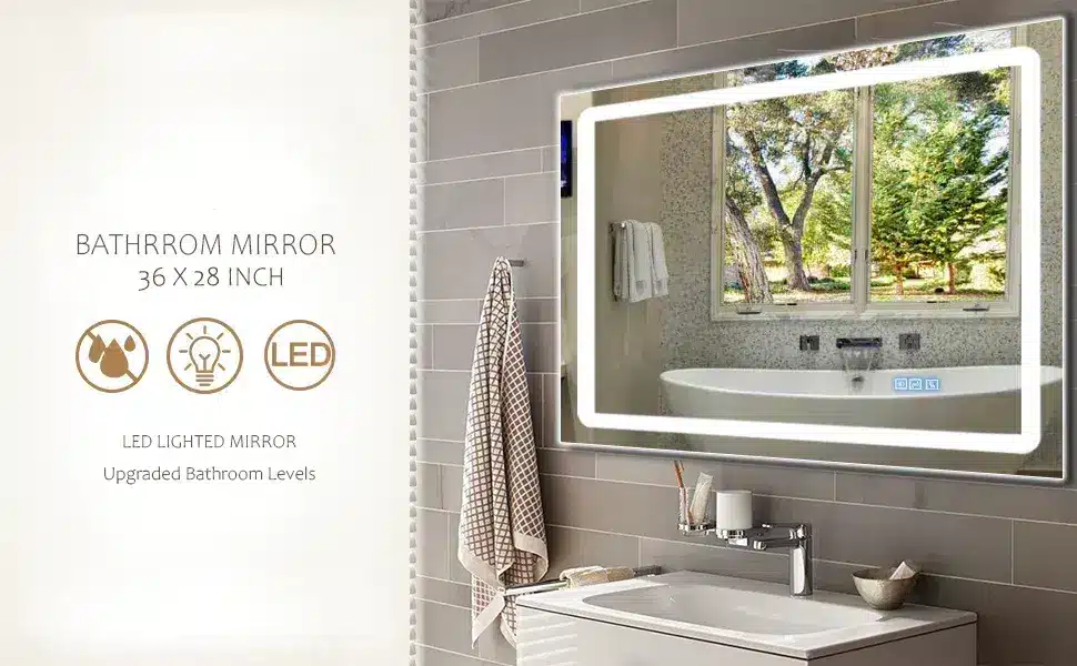 Rectangle bathroom led morror