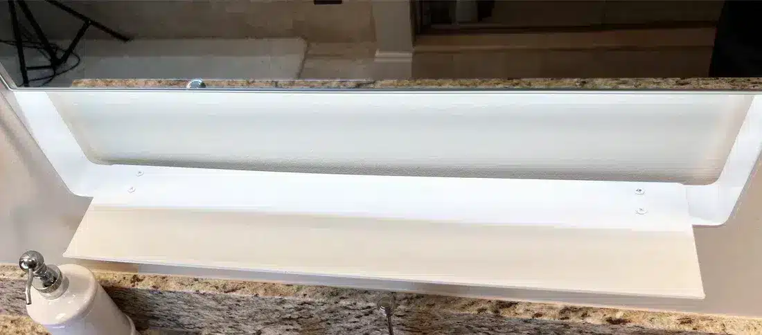 Modern Round LED Mirror with Ambient Glow
