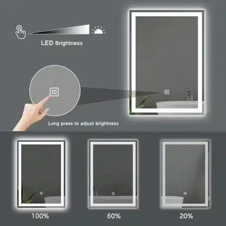 led mirror with light
