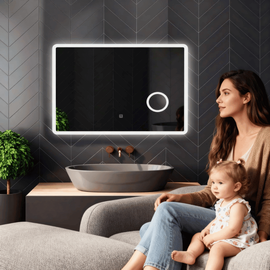 Premium LED Bathroom Mirror with Rounded Edges 1