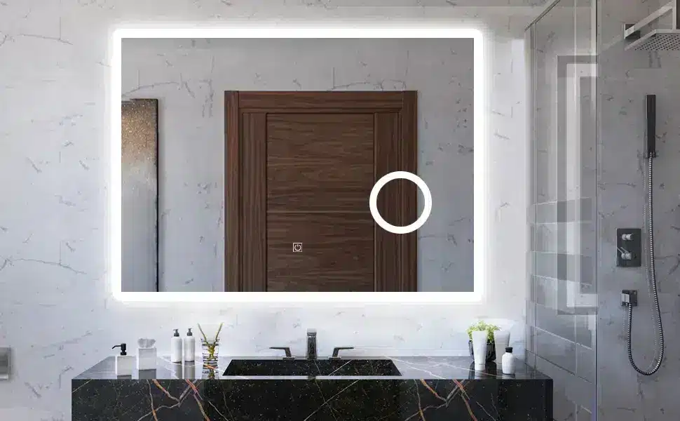 Premium LED Bathroom Mirror with Rounded Edges