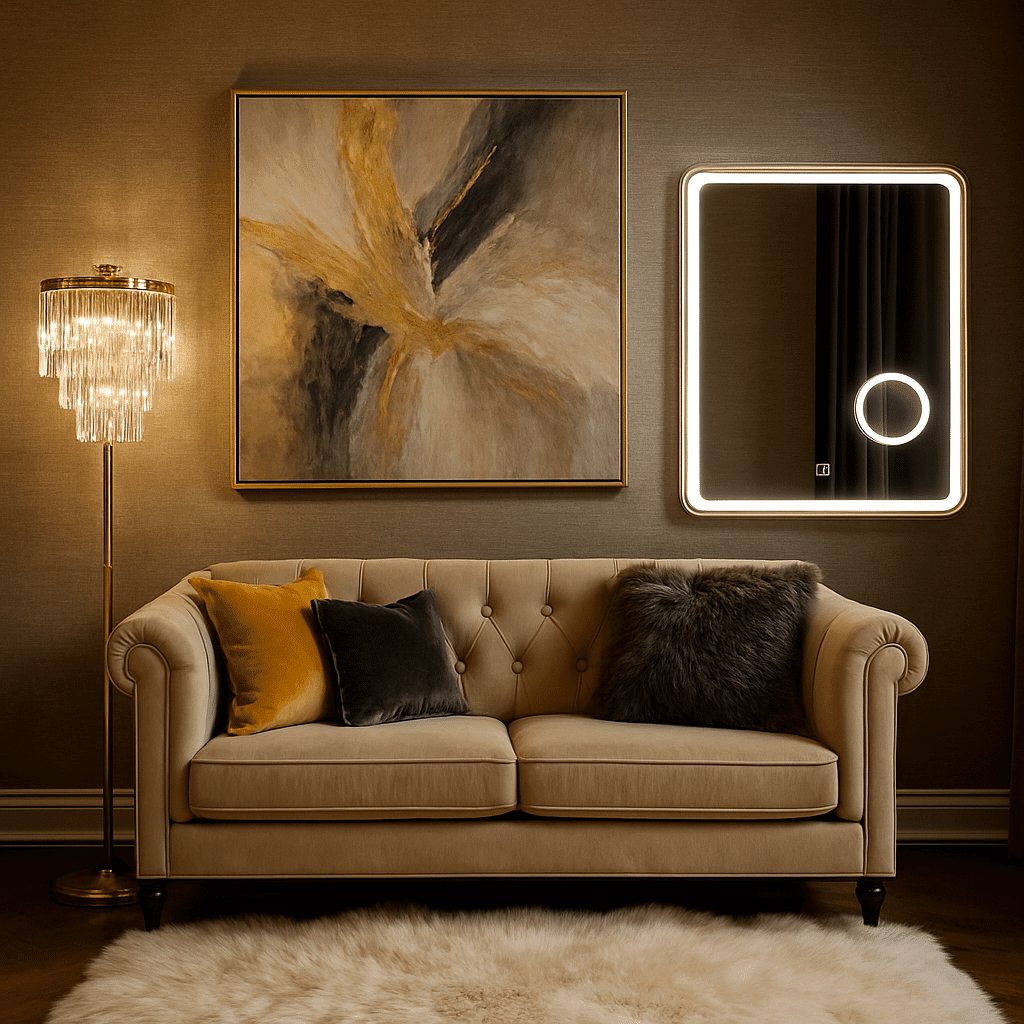 Premium LED Bathroom Mirror with Rounded Edges