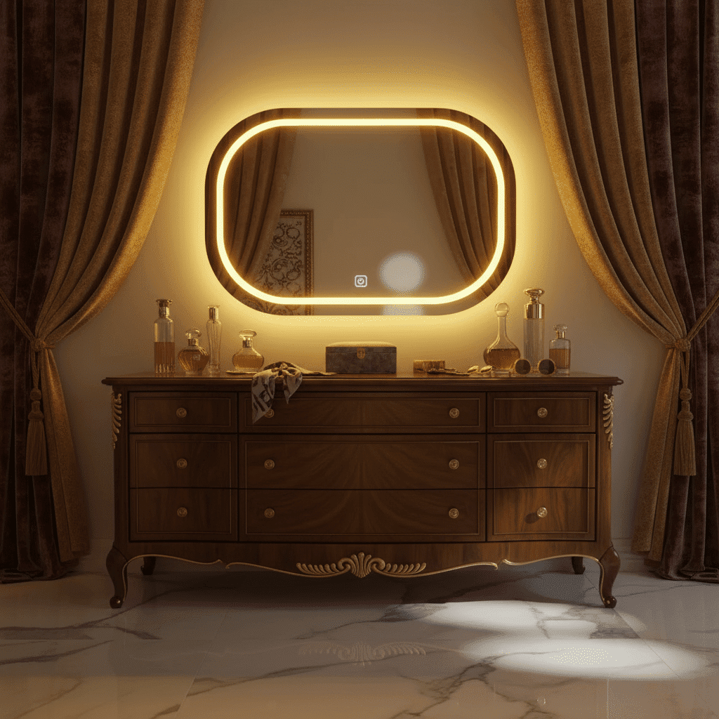 Premium Bathroom Vanity Mirror with LED Light 6 Premium Bathroom Vanity Mirror with LED Light 6