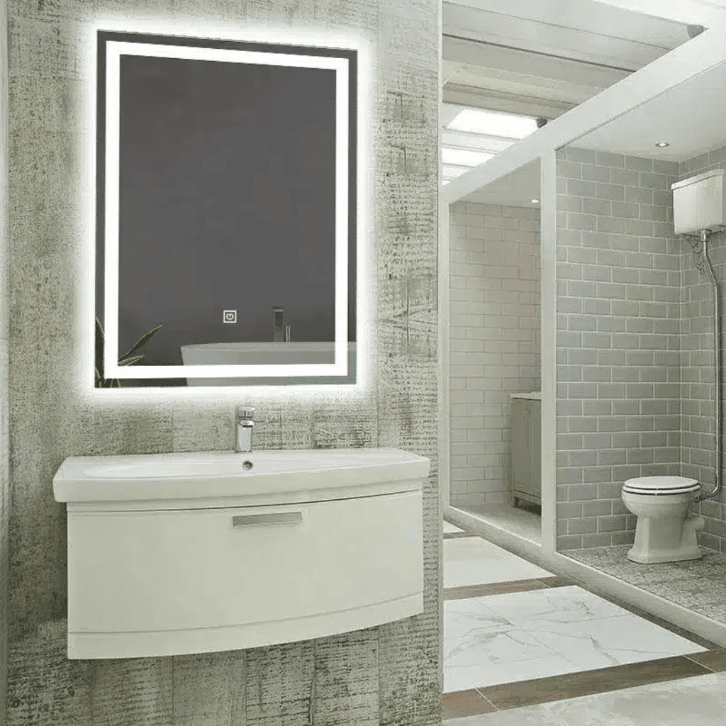 Rectangle bathroom led mirror 0