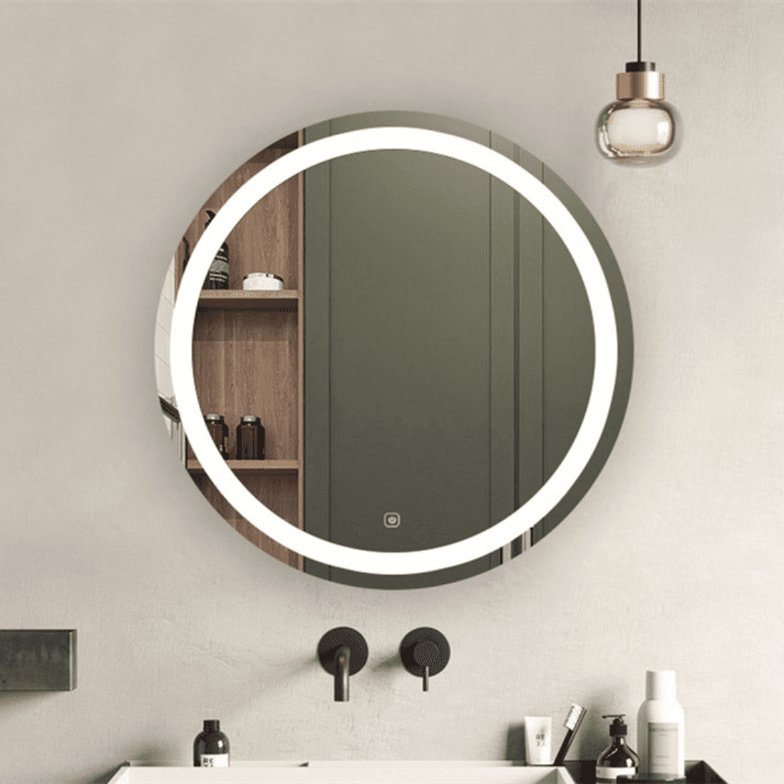 LED Dressing Table Mirror with Lights, Lighted Vanity Mirror with Touch Control, Dimmable Mirror