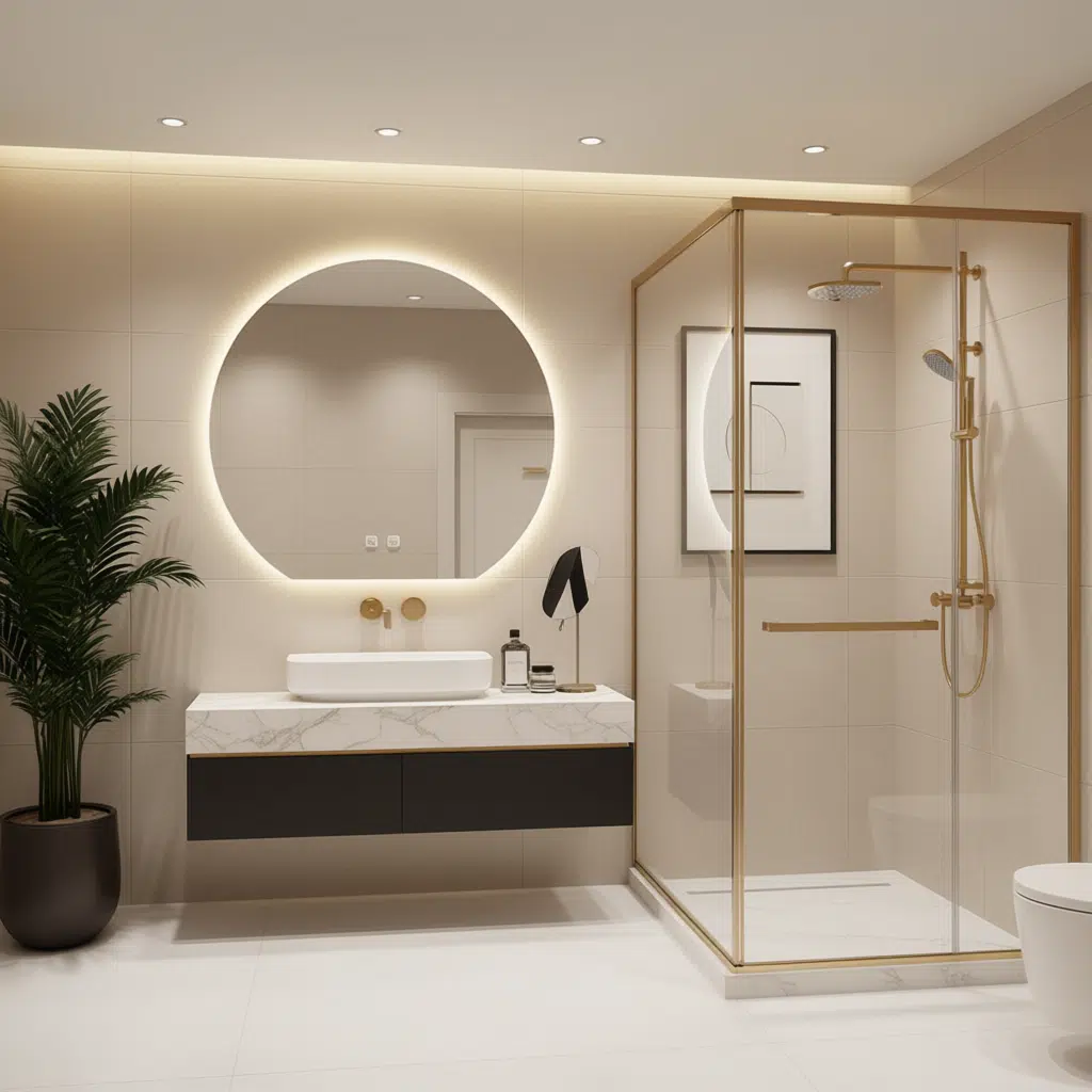 Backlit LED Bathroom Mirror with Lights 1