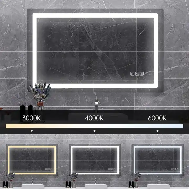 led mirror with light