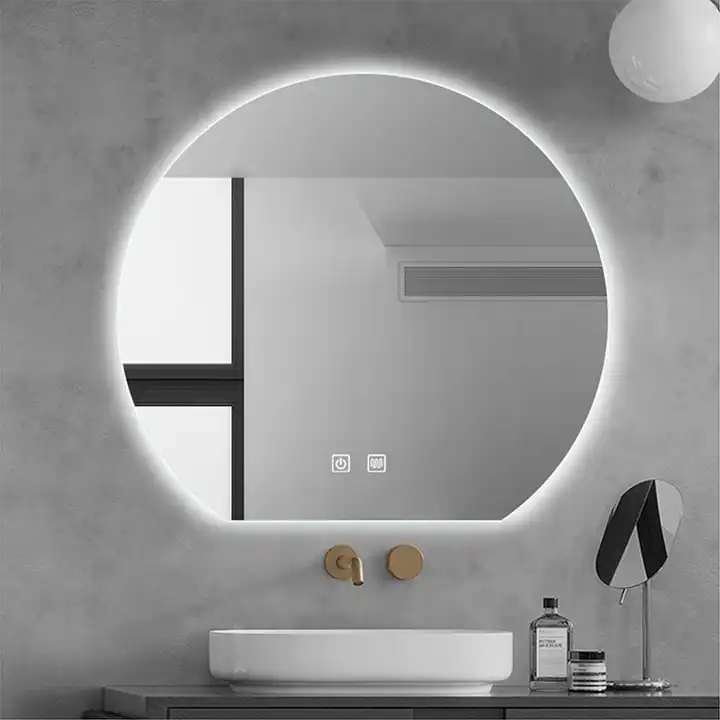 Minimalist Round LED Mirror for Luxury Interiors