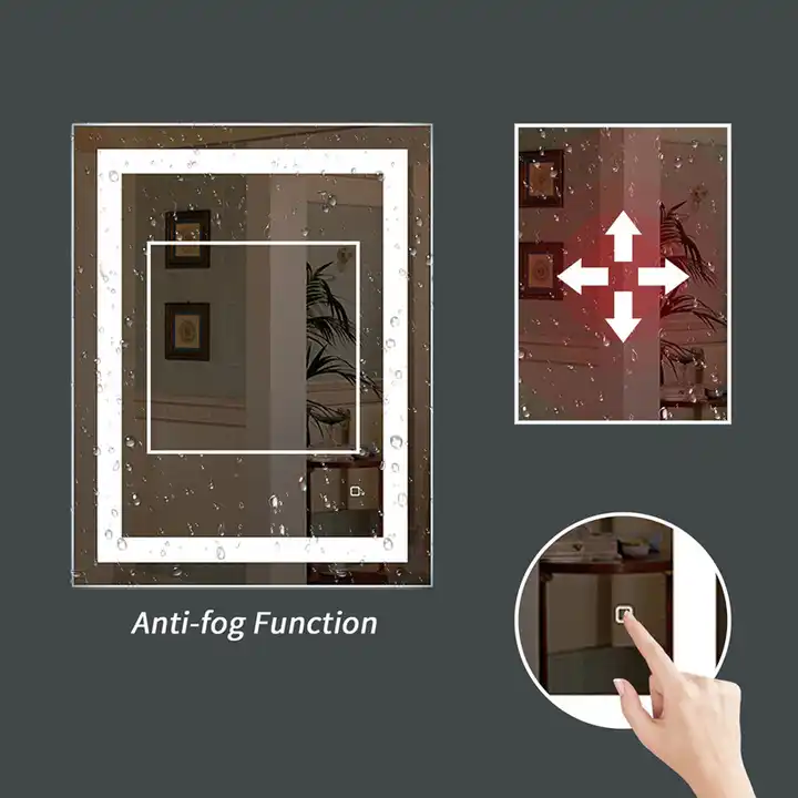 Modern LED Wall Mirror for Luxury Bathroom Design