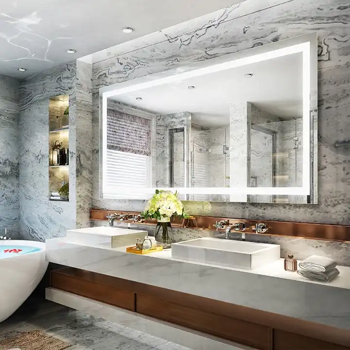 led mirror with light