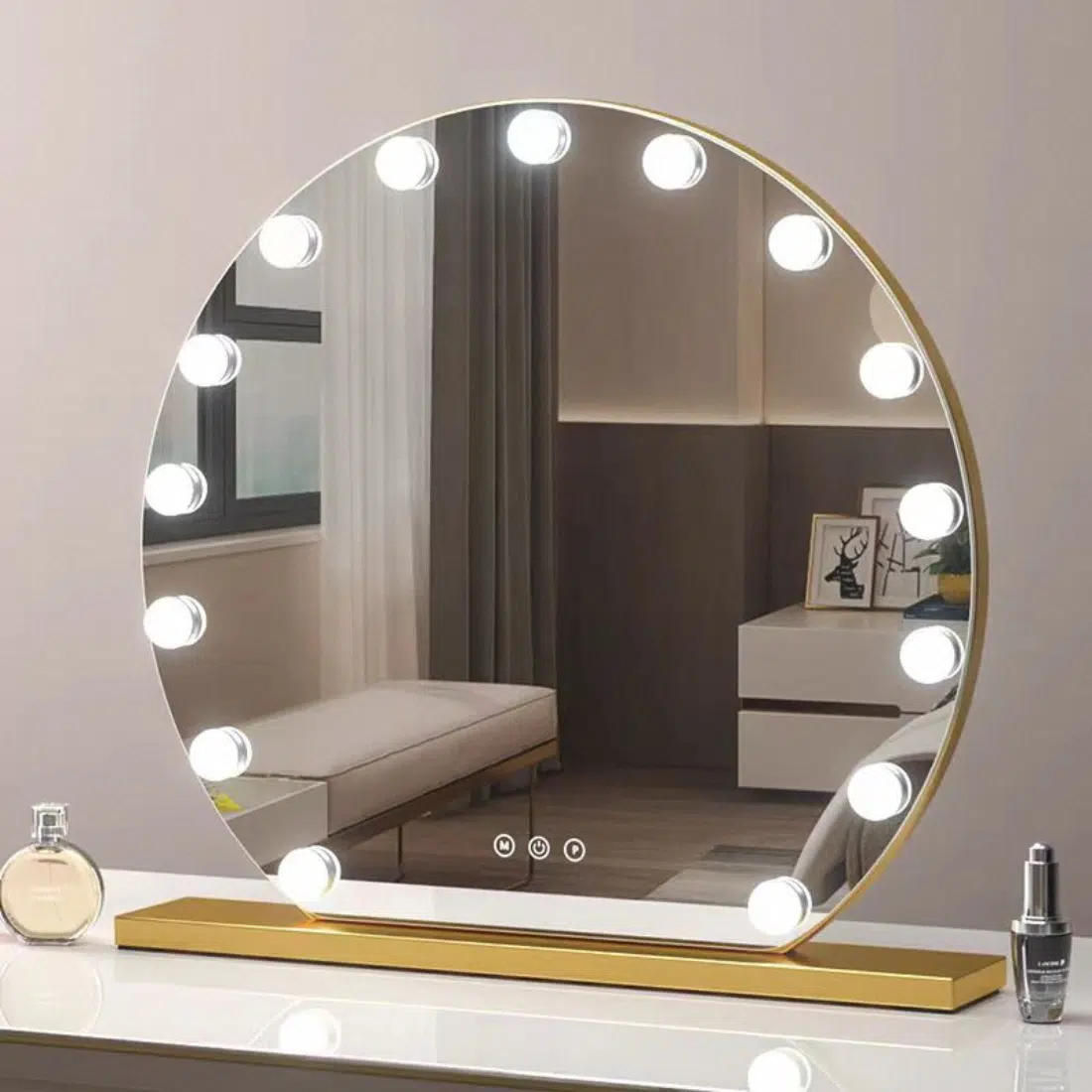 hollywood vanity mirror hub with led bulb ledmirror.in dp355