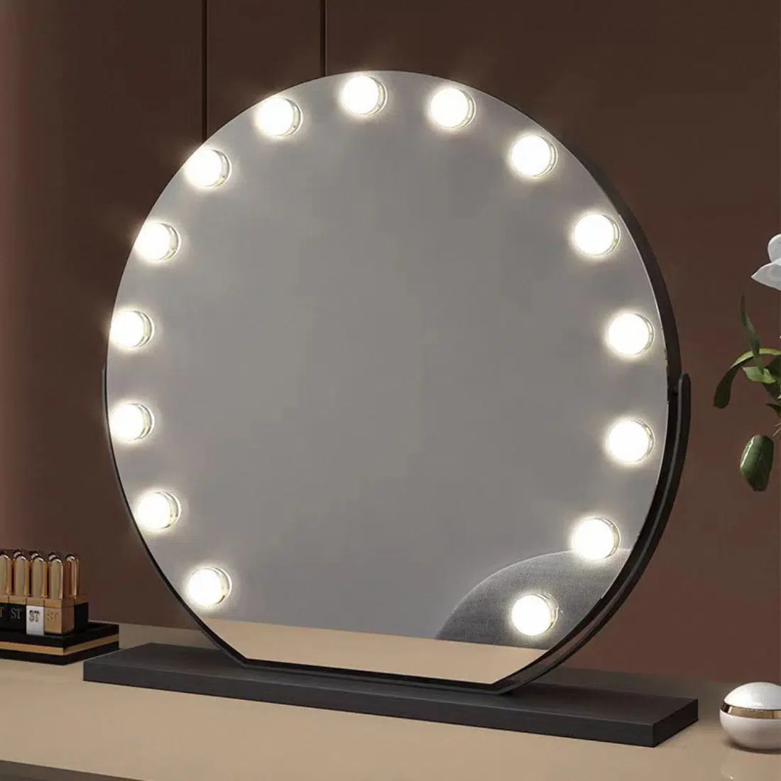 hollywood vanity mirror hub with led bulb ledmirror.in dp355