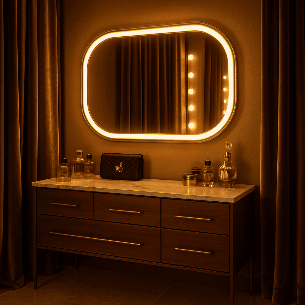LED mirror bathroom designs