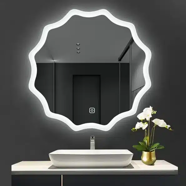 Creative uses for LED light mirrors to enhance home decor