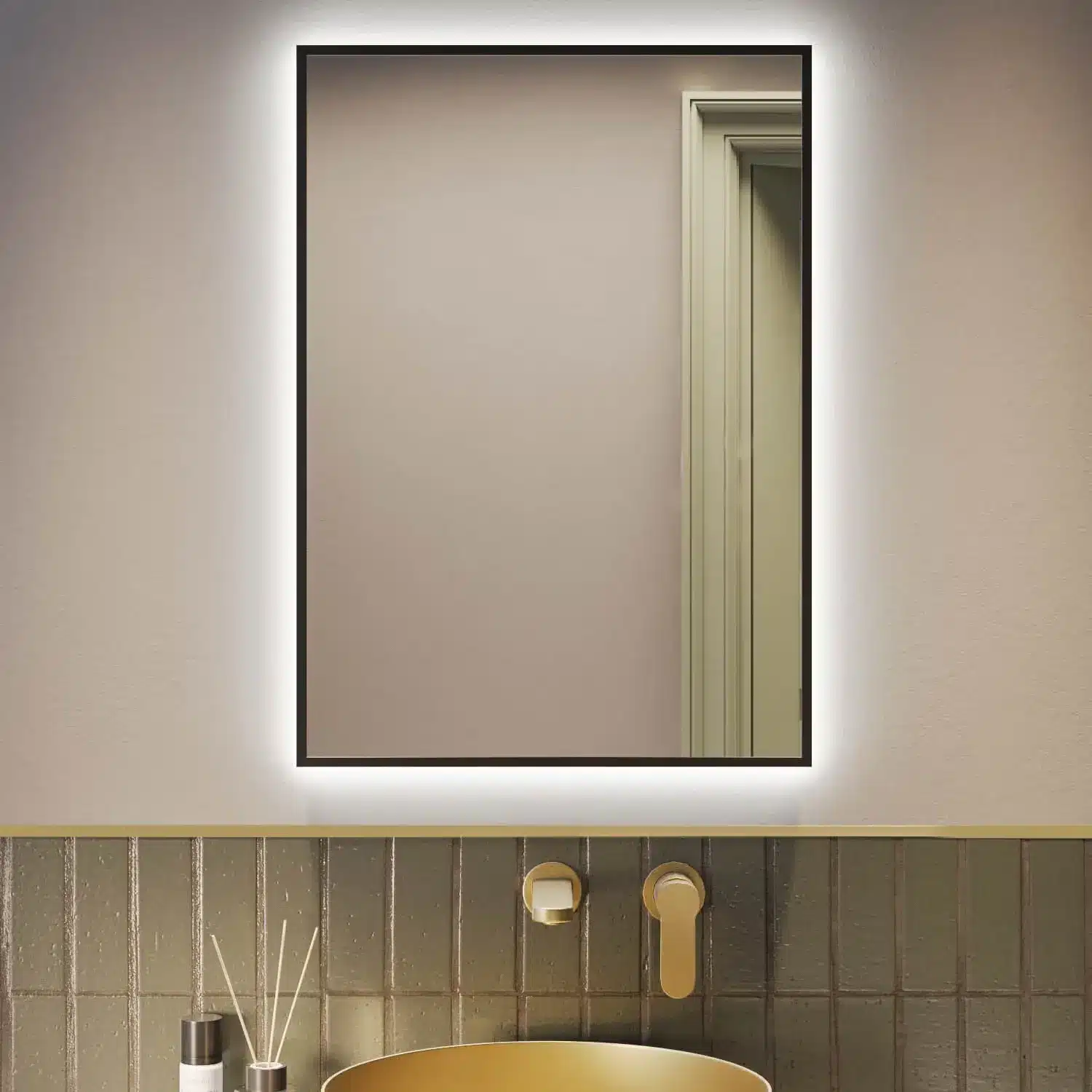 LED light mirrors showcasing durability and timeless elegance