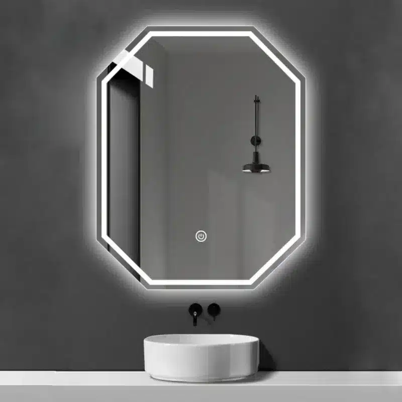 Mesmerizing LED light mirrors for modern bathroom decor.