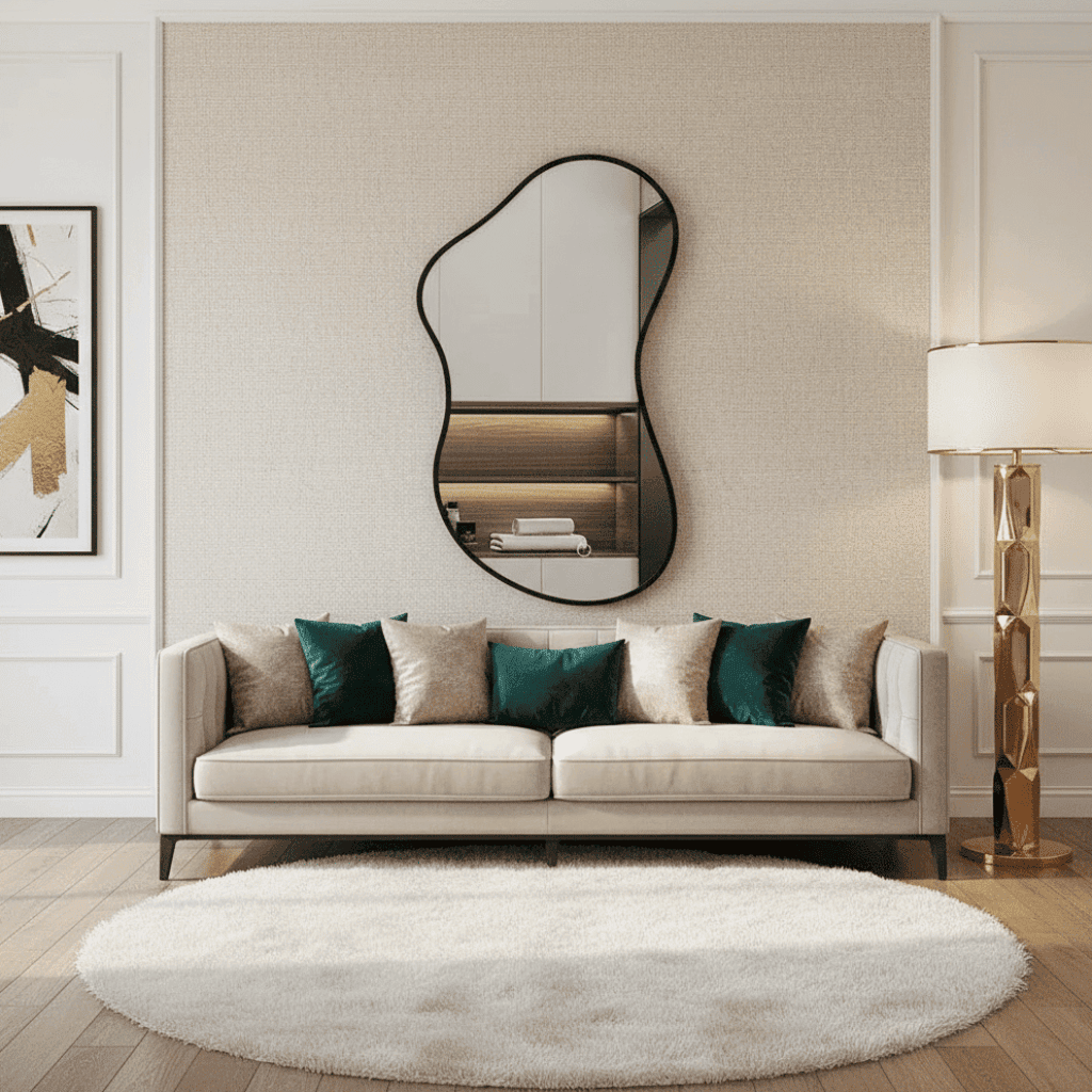 Luxury Organic Shape Bathroom Vanity Mirror