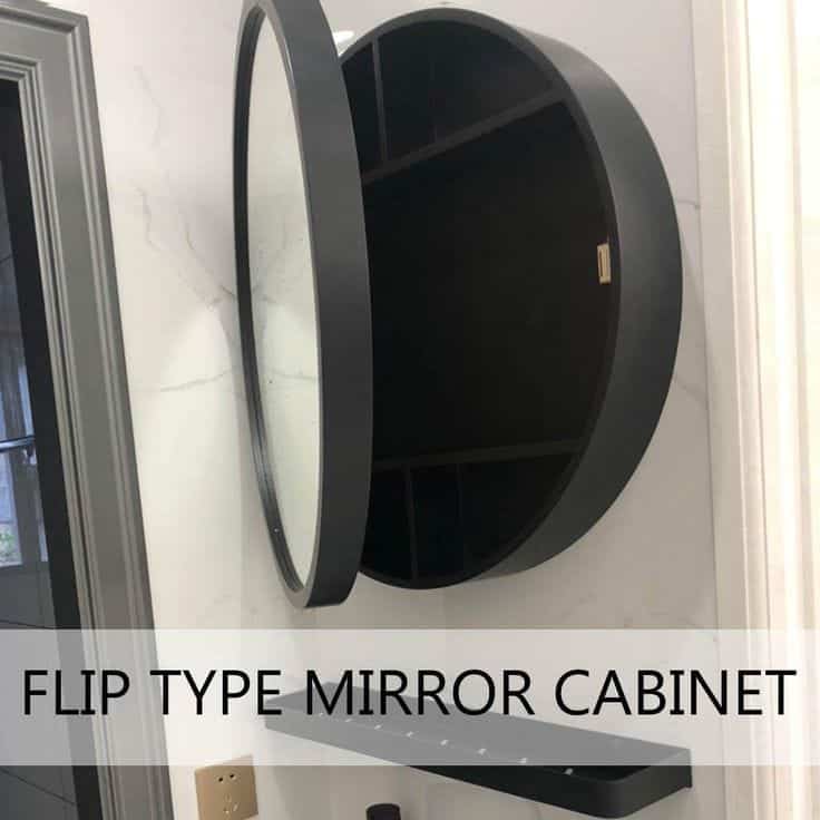 Round Bathroom Mirror Cabinet