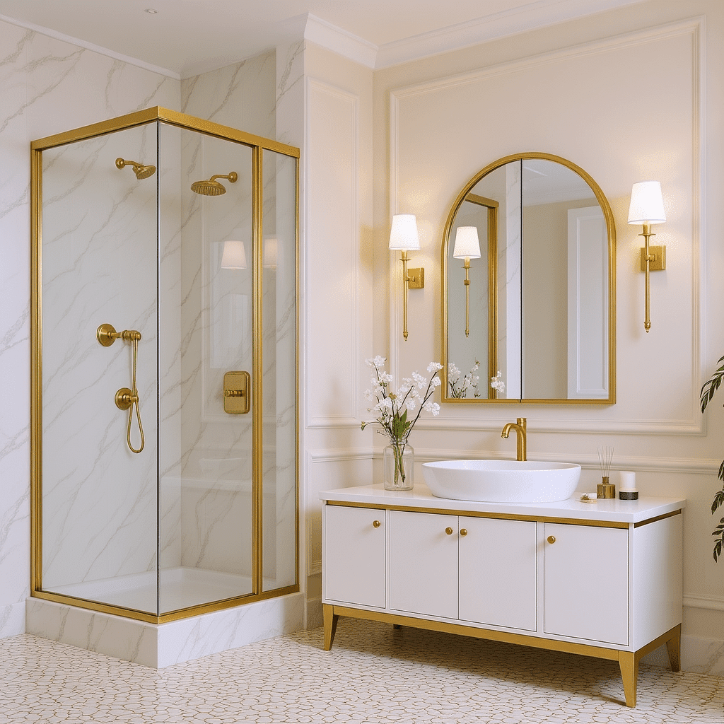 Arched Bathroom Mirror Cabinet