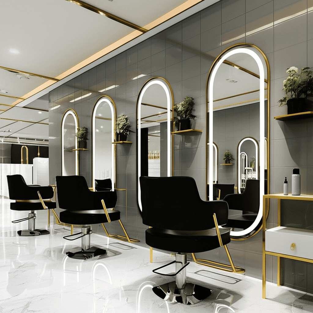 Salon led mirror rectangle