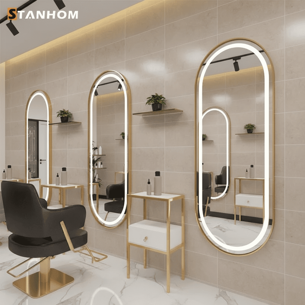 Salon led mirror rectangle