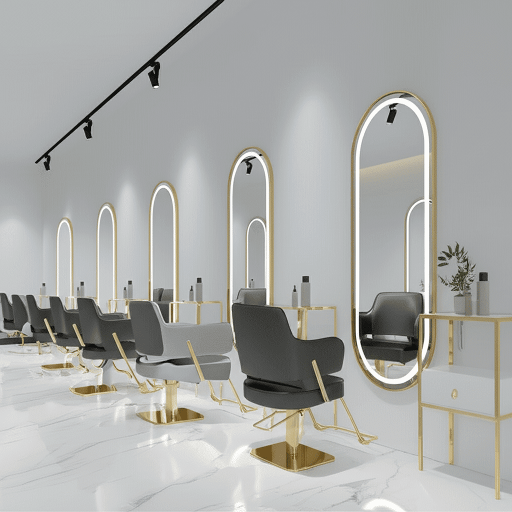 Salon led mirror rectangle