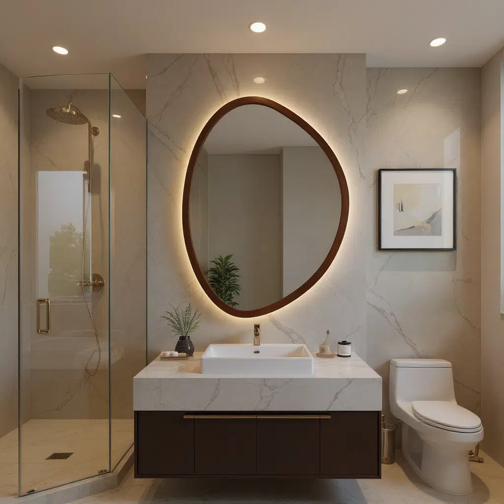 Luxury Modern Wash Area with Ambient LED Lighting
