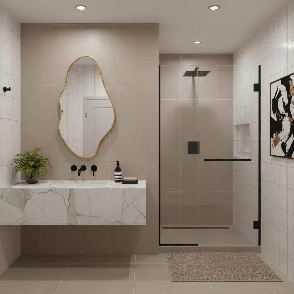 Modern Abstract Organic Wall Mirror