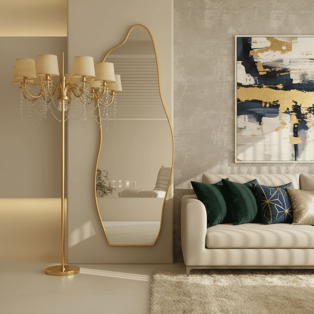 Premium Irregular Full Length Standing Mirror