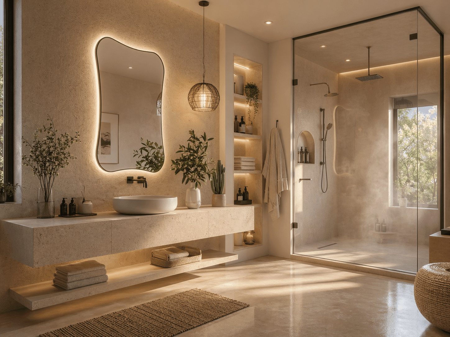 LED mirror for home decor