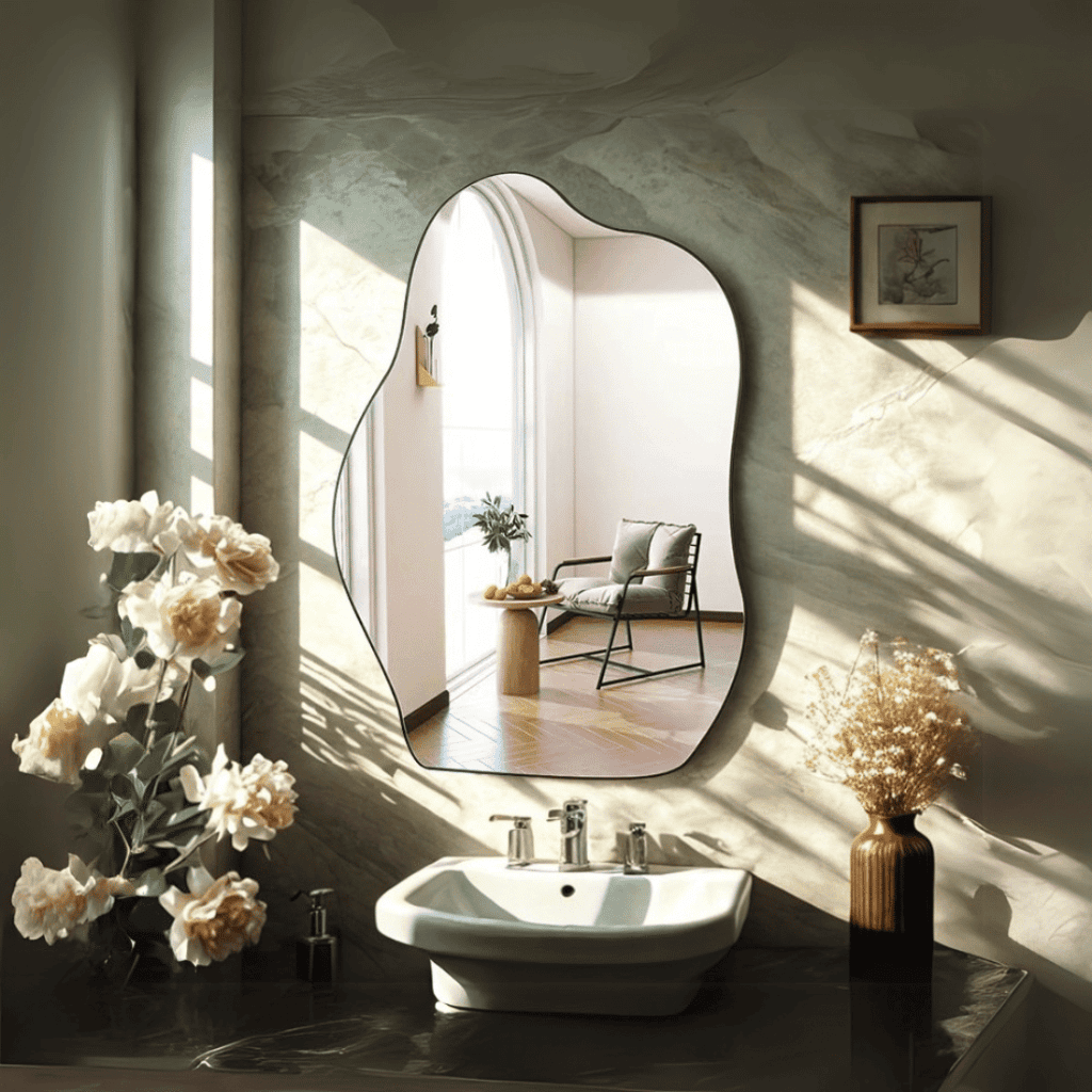 Designer Pebble Shaped Decorative Mirror