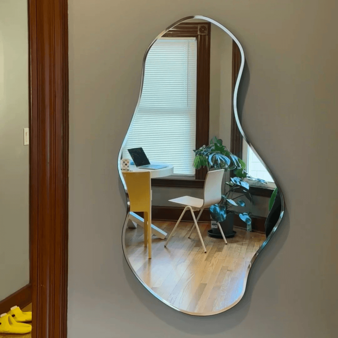 Contemporary Organic Bathroom Mirror