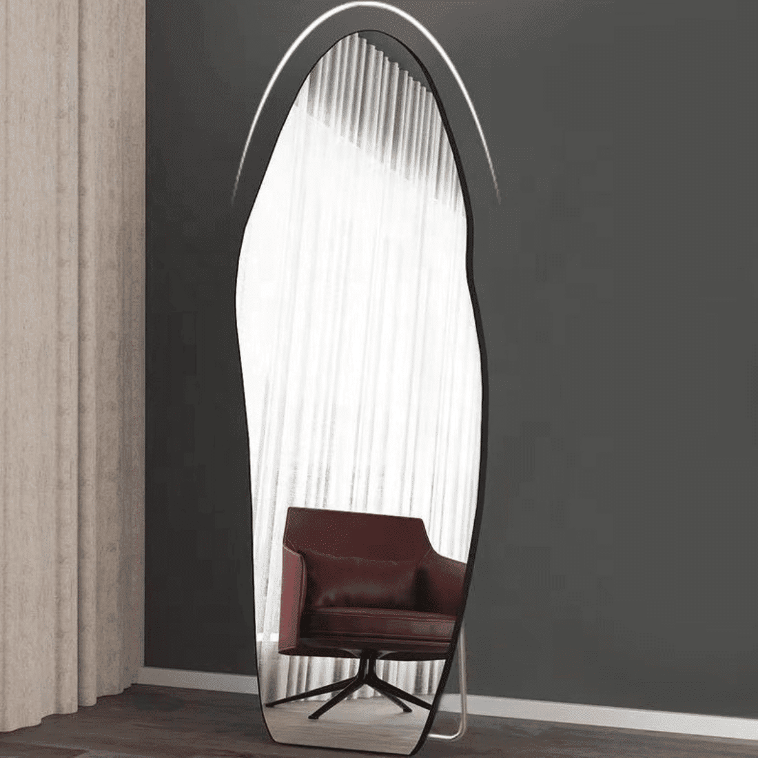 Premium Irregular Full Length Standing Mirror